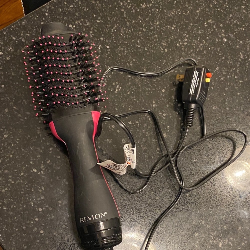 Revlon Black and Pink Hair Dryer Brush
